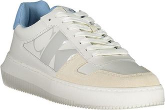 Calvin Klein Leather Colorblock Sneaker - White