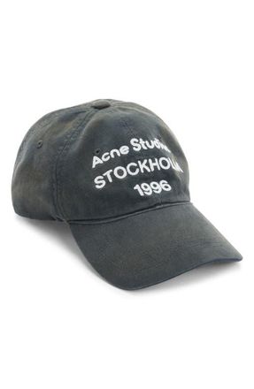 Acne Studios Carliy 1996 Baseball Hat in Faded Black at Nordstrom
