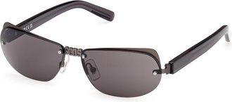 GCDS GD0047 09A Mens Sunglasses Gunmetal Size 58