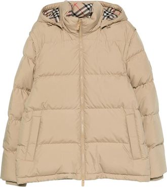 Burberry Bideford Check-lining Hooded Jacket
