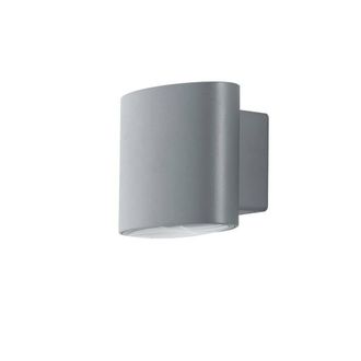 Netlighting Outdoor Integrated LED Up Down Wall Light Silver IP44 4000K