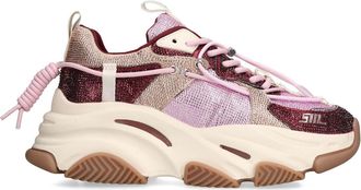 Steve Madden Womens Vault Pink Sneakers Fabric - Size UK 5