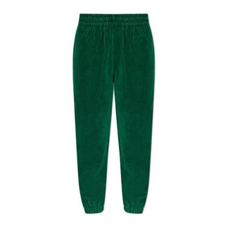 Versace Sweatpants, unisex, Green, Size: 2XL Cotton-Terry Jacquard Sweatpants