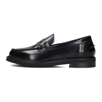 Stefano Lauran Schoenen, Dames, Zwart, 37 EU, Wol, Elegante zwarte loafers voor dames