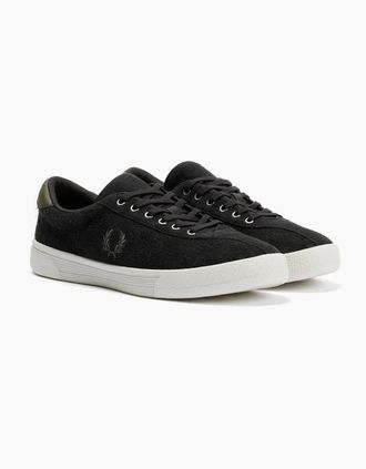 Fred Perry Mens Fred Perry Tennis Shoe Suede Mens Anchor Grey Trainers - Size: 11
