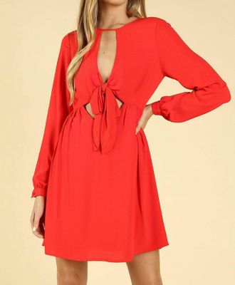 Honey Punch Start The Party Dress In Red