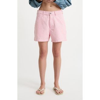 Denimist Carpenter Cotton Shorts in Railroad Vivid Pink at Nordstrom Rack, Size 30