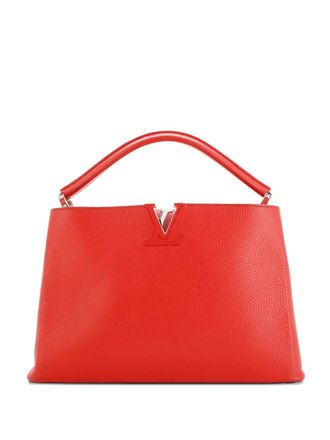 Louis Vuitton Capucines Bag Leather MM satchel - Rood