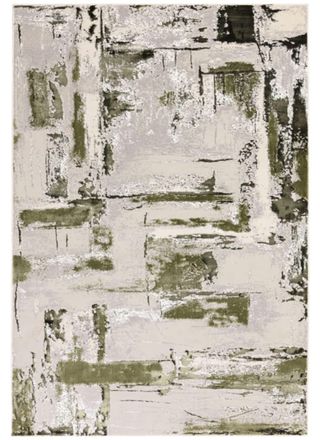 Novatrend Alfombra de dormitorio y sal&oacute;n moderna Verde 200x290 cm