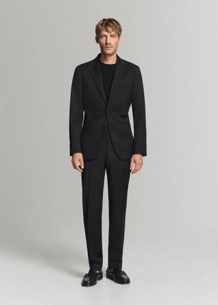 Mango Giacca completo Tur&iacute;n 100% lana vergine nero - Uomo - 46 - MANGO MAN