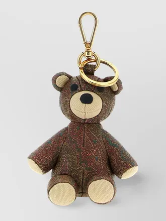 Etro teddy bear keyring charm