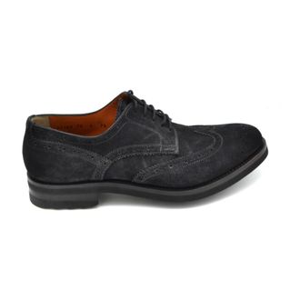 Santoni Business Flats - Heren - Nette schoenen - Blauw - 41 1/2 EU - Schoenen