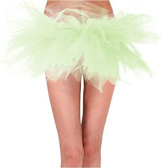 Generic 2025 Adult Skirt 6 Layered Tutu Mini Gown Skirt Women Classic Ballet Skirts (Mint Green, S)