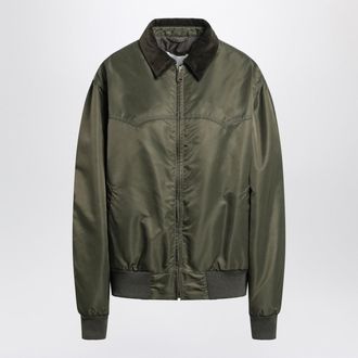 Maison Margiela Khaki Green Padded Nylon Bomber Jacket