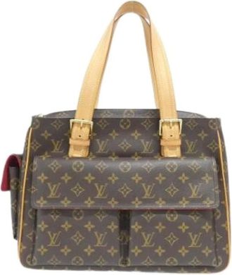 Louis Vuitton Pre-owned Handbags, female, Brown, Size: ONE SIZE Pre-owned Canvas Handbag