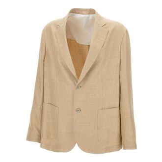 Barba Blazers, male, Beige, Size: 3XL Barba Jackets Beige