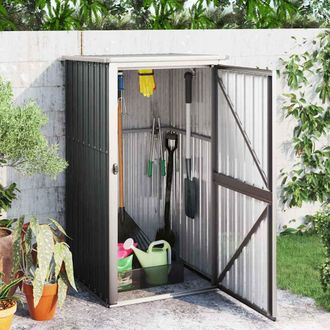 vidaXL Cobertizo De Herramientas Jard&iacute;n Acero Galvanizado 88x89x161 Cm Vidaxl