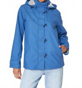 Batela Classic Sailor-Style Rain Jacket In Blue