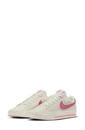 Nike Court Legacy Sneaker in Pale Ivory/Peony-Chalk at Nordstrom Rack, Size 6.5