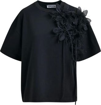 Essentiel T-shirt con decorazione - Nero