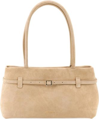 Manu Atelier Le Cambon East West - Dames - Schoudertassen - Beige - ONE Size - Leer - Tassen