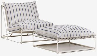 Sklum Sklum - Conjunto De Jard&iacute;n Con Sill&oacute;n Y Puff Convertible Amaro