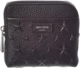 Jimmy Choo London Compact Zip Leather Card Case