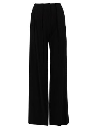 Pantaloni Torino Neutrals Nicol High Waist Viscose-Blend Pants