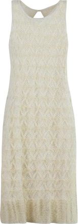 Chlo&eacute; Viscose Jurk - Dames - Kleedjes - Beige - XS - Kasjmier - Kleedjes