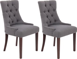 Clp Clp - Set De 2 Sillas De Comedor Aberdeen Antiguo Gris Oscuro