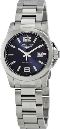 Longines Conquest Sunray Blue Dial Ladies Watch L3.376.4.96.6