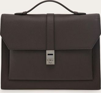 Ferragamo Men Hug briefcase Brown