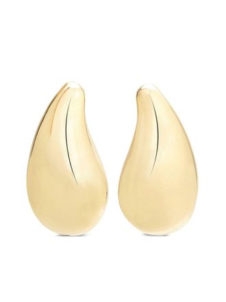 Courr&egrave;ges Drop clip-on earrings - Gold