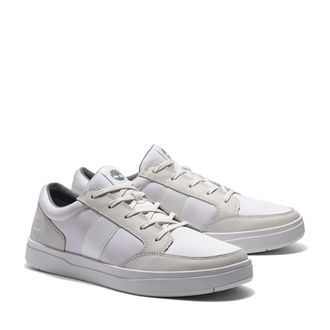 Timberland Mens Davis Square F/L Ox Basic Trainers, Blanc De Blanc, 6.5 UK White