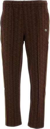 Lacoste Paris Monogram Jacquard Trainingsbroek - Heren - Broeken - Rood - Maat: M Katoen