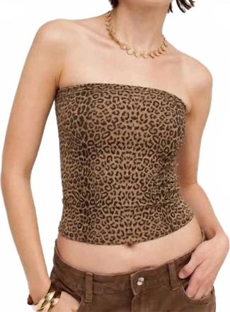NikiBiki Wild And Seamless Tube Top In Leopard