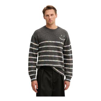 Paul Smith Truien & Vesten, Heren, Grijs, S, Wol, Trui met ronde hals