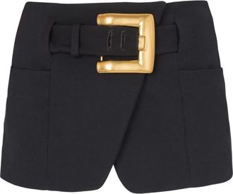 Balmain Minigonna con cintura - Nero