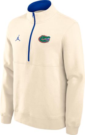 Nike Jordan Mens Florida Primetime Primary Logo Jordan Brand College 1/2-Zip Crew in Brown | 0JJW0BP1UFN-G24