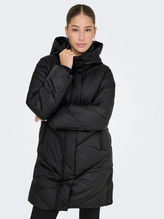 Only Steppmantel ONLY ONLMOLLY PUFFER COAT CS OTW, Damen, Gr. XS, schwarz, Web, Obermaterial: 100% Polyester, unifarben, M&auml;ntel Steppmantel