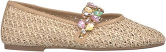 Alma En Pena Rafia Joya Ballerina - Dames - Ballerinas - Beige - 38 EU - Schoenen