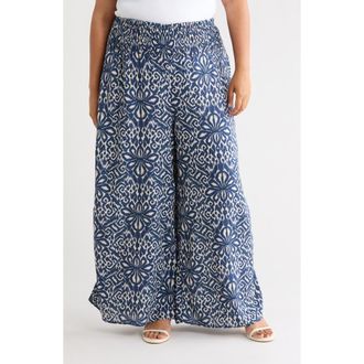 Vince Camuto Smocked Waist Wide Leg Pants in Oceanside at Nordstrom Rack, Size 3 X