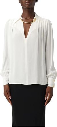 Elisabetta Franchi Overhemden, Dames, Beige, 2Xs, Elegante Blouse