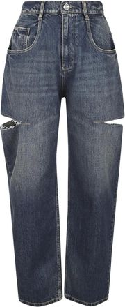 Maison Margiela Jeans con dettaglio cut-out - Blu