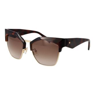 Police Brown Plastic Womens Sunglasses