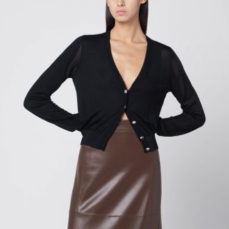 Sportmax Black wool cardigan
