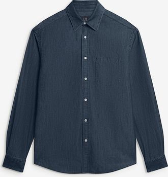 Dunhill Langärmeliges Hemd aus Baumwollmischgewebe