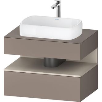 Duravit Duravit - Qatego Consola Mueble Bajo Lavabo, 1 Extra&iacute;ble, 1 Caj&oacute;n