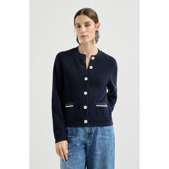 Brunello Cucinelli Cotton cardigan in Blue at Nordstrom, Size Xx-Small Eu