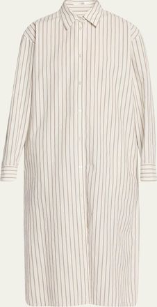 The Row Chihiro Striped Midi Shirtdress